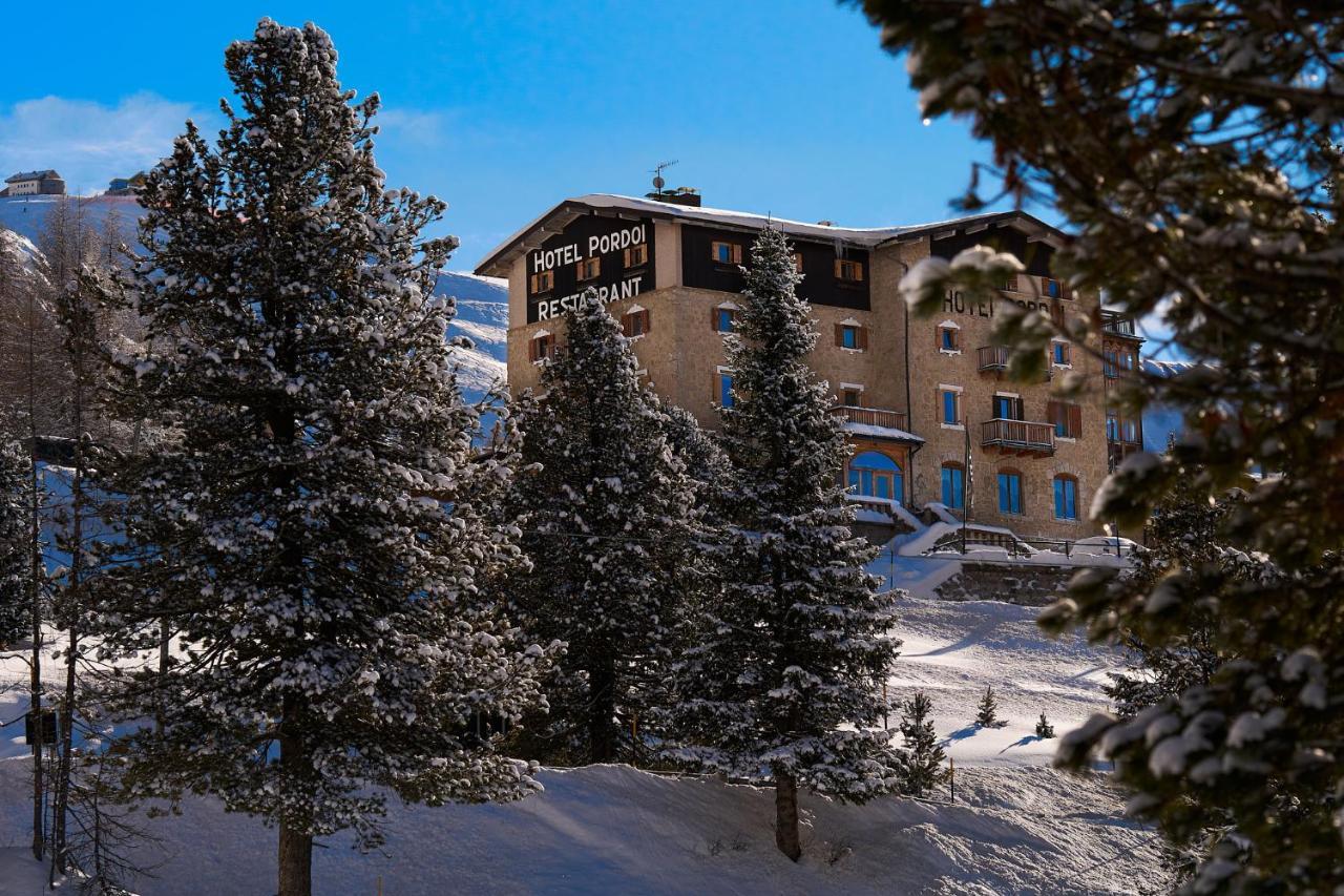 Hotel Pordoi Passo Pordoi Vegetarian Hotel Canazei Exteriör bild